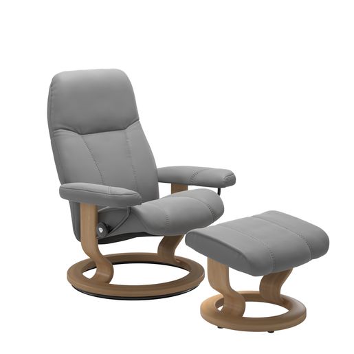 Stressless® Consul (M) Classic recliner with footstool