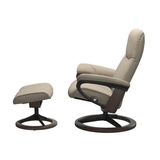 Stressless® Consul (L) Signature lenestol med krakk
