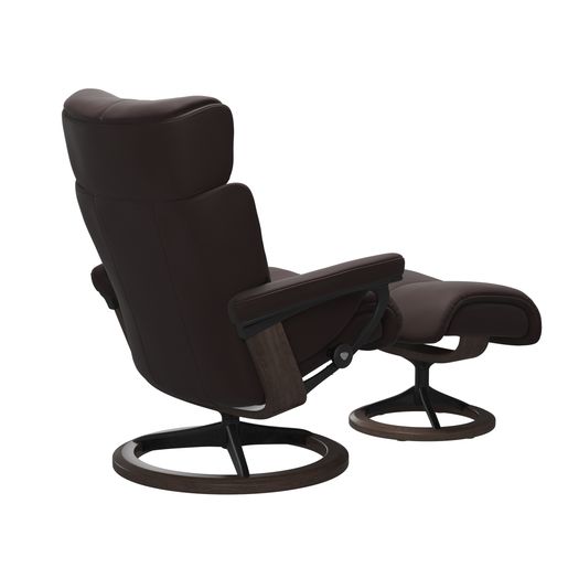 Stressless® Magic (M) Signature Base Recliner with Ottoman