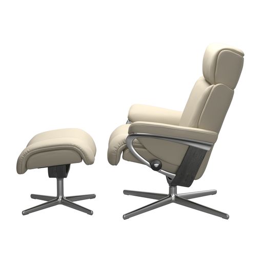 Stressless® Magic (L) Cross Sessel mit Hocker