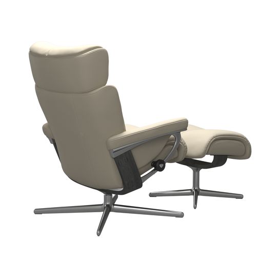 Stressless® Magic (L) Cross Sessel mit Hocker