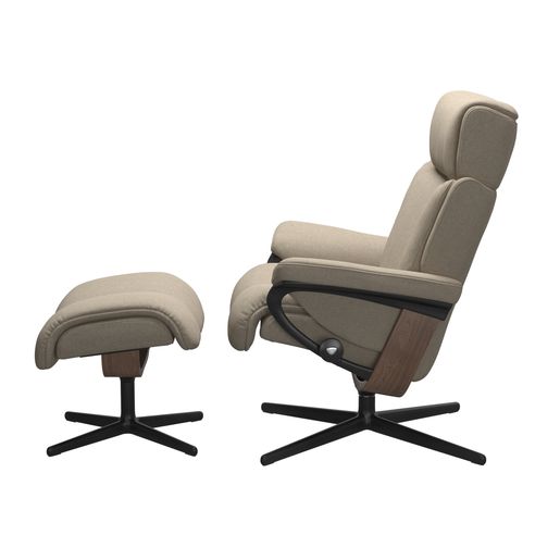 Stressless® Magic (L) Cross lenestol med krakk