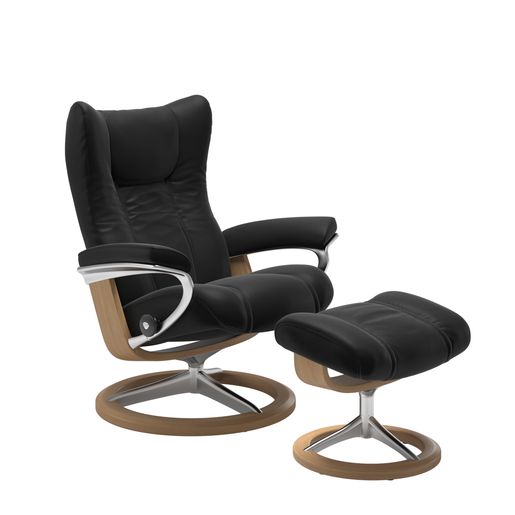 Stressless® Wing (M) Signature avec pouf