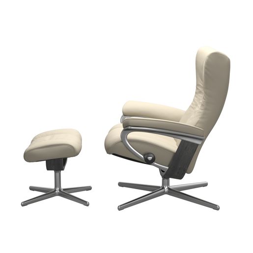 Stressless® Wing (S) Cross Sessel mit Hocker