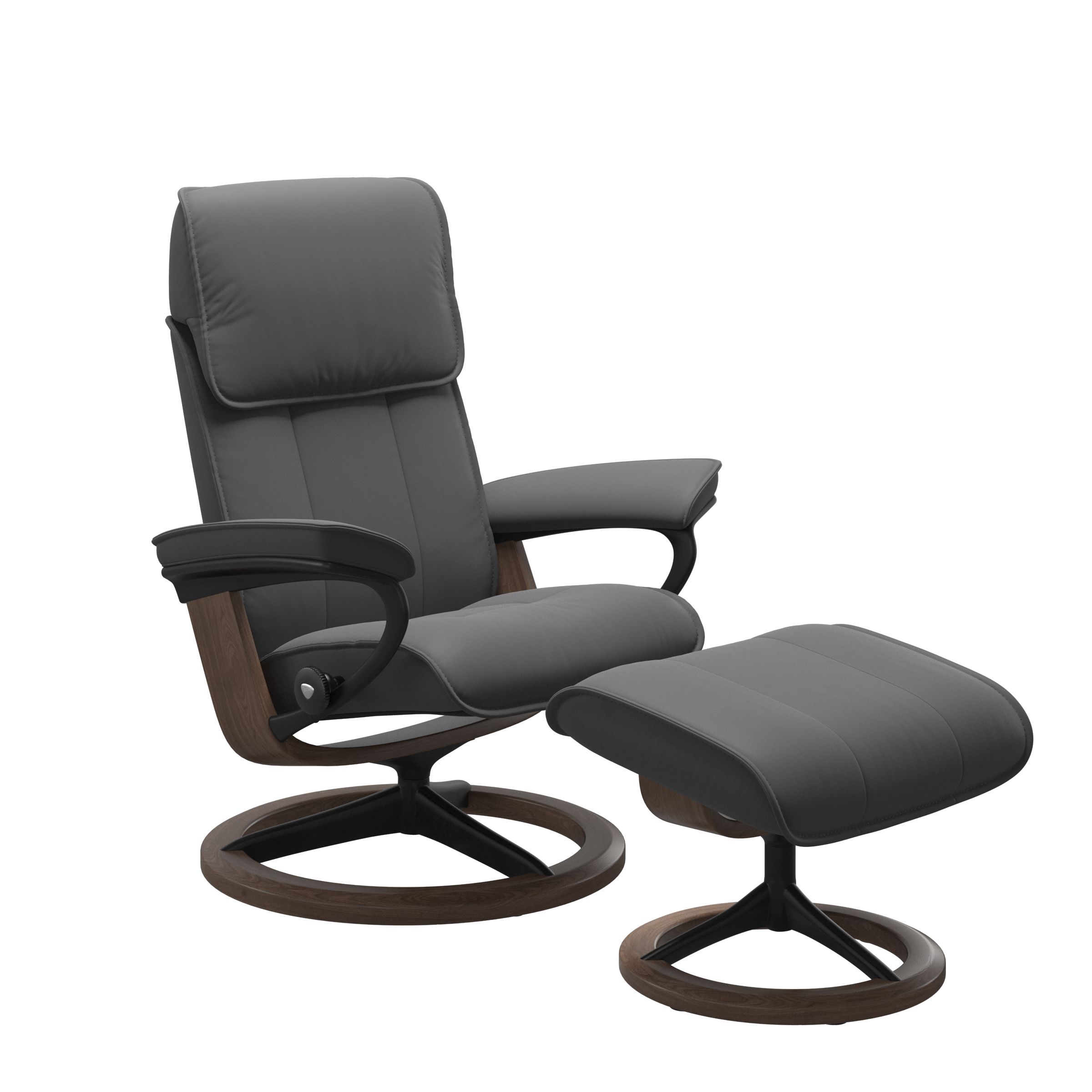 Stressless® Admiral (M) シグニチャー オットマン付 | Recliners