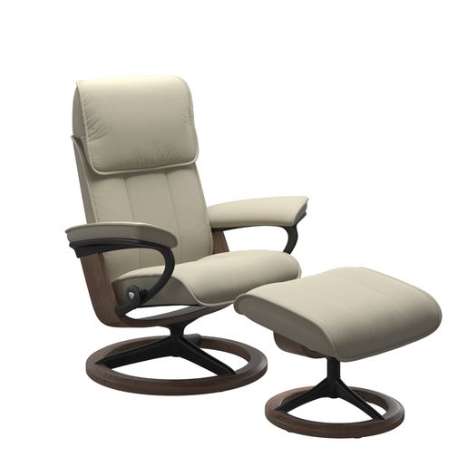 Stressless® Admiral (M) Signature tuoli ja rahi