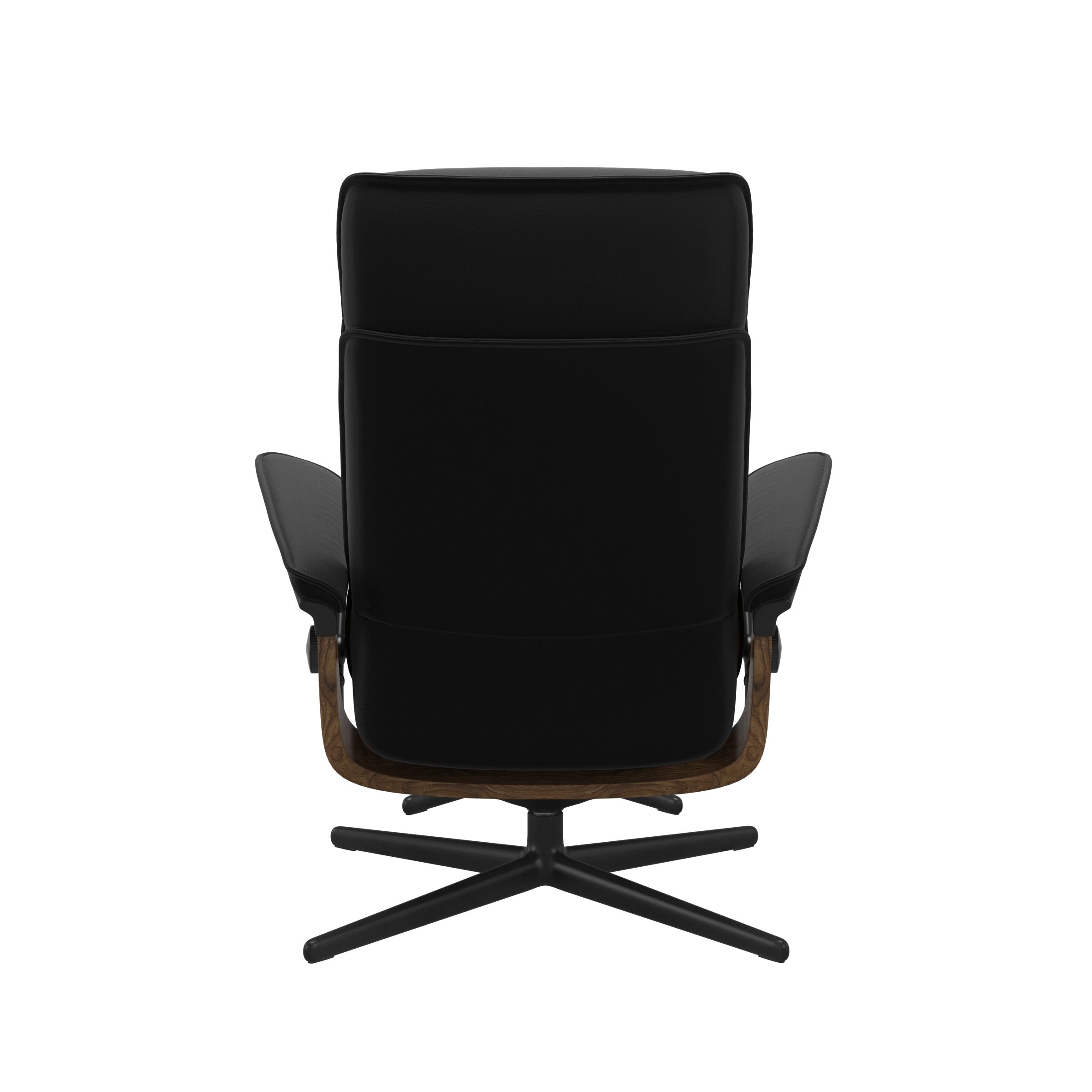 Stressless® Admiral (M) Cross Base Recliner with Ottoman | Admiral
