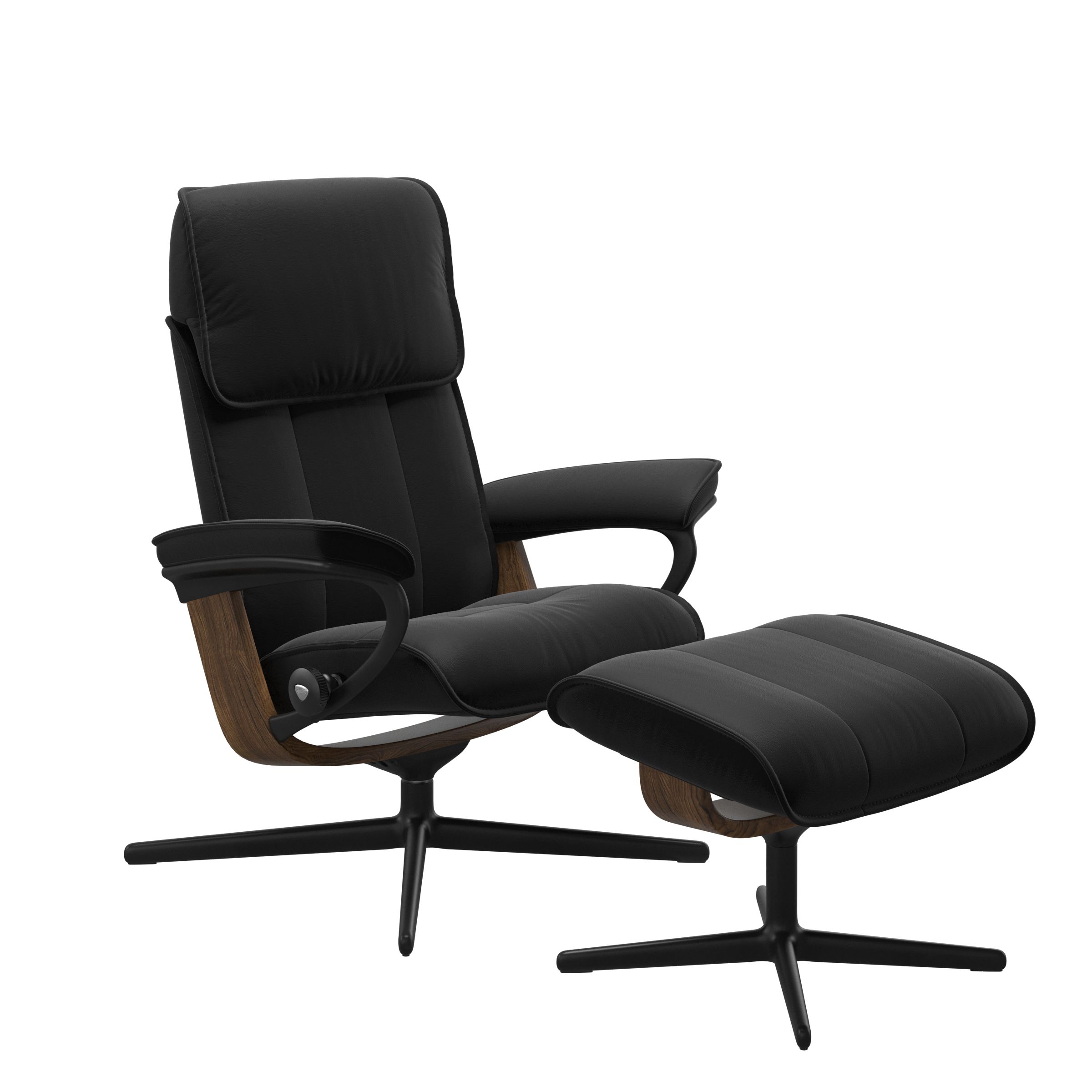 Stressless® Admiral (M) Cross recliner with footstool | Admiral