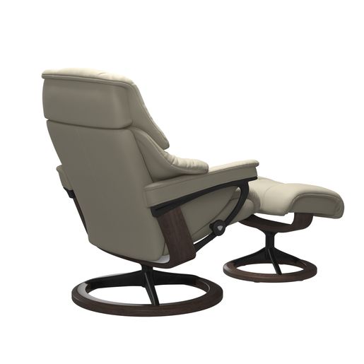 Stressless® Reno (M) Signature fåtölj med pall