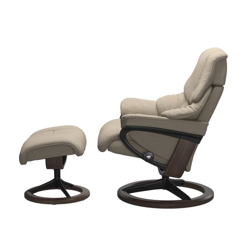 Stressless® Reno (M) Signature lenestol med krakk