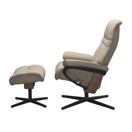 Stressless® Sunrise (S) Cross lenestol med krakk