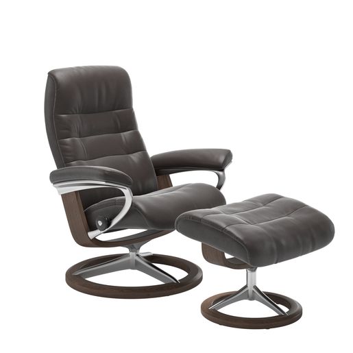Stressless® Opal (M) Signature fåtölj med pall