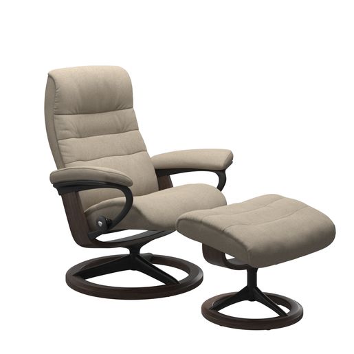Stressless® Opal (M) Signature fåtölj med pall