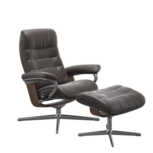 Stressless® Opal (M) Cross fåtölj med pall