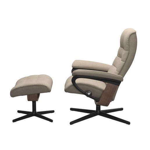 Stressless® Opal (S) Cross lenestol med krakk