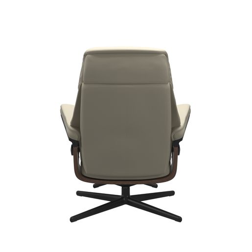 Stressless® Ruby (L) Cross Base Recliner with Ottoman