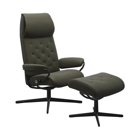 Stressless® Metro Cross dossier haut avec pouf