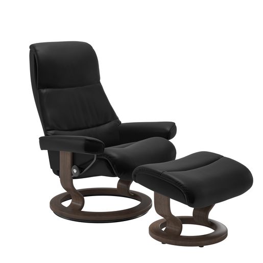 Stressless® View (M) Classic recliner with footstool