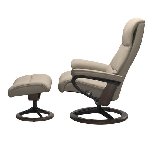 Stressless® View (M) Signature lenestol med krakk