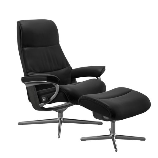 Stressless® View (L) Cross Sessel mit Hocker