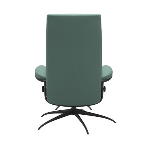 Stressless® London chair high back with standard base, with footstool