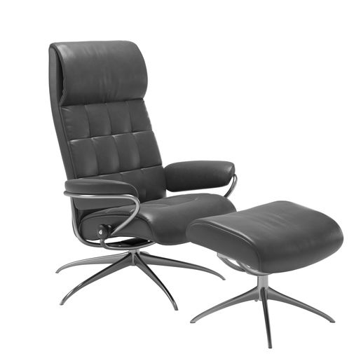 Stressless® London Star hoog fauteuil met voetenbank