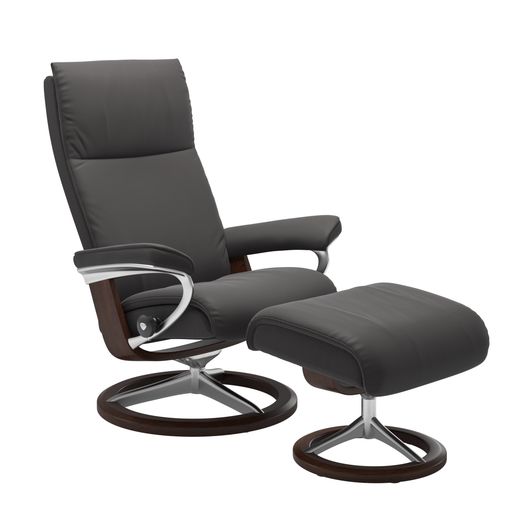 Stressless® Aura (M) Signature avec pouf