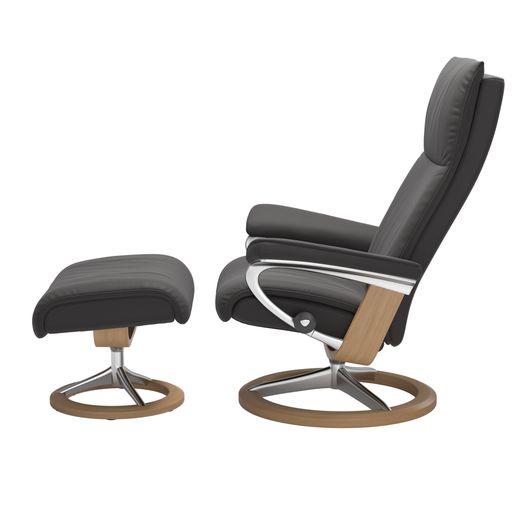 Stressless® Aura (M) Signature avec pouf