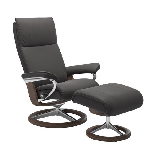 Stressless® Aura (M) Signature avec pouf