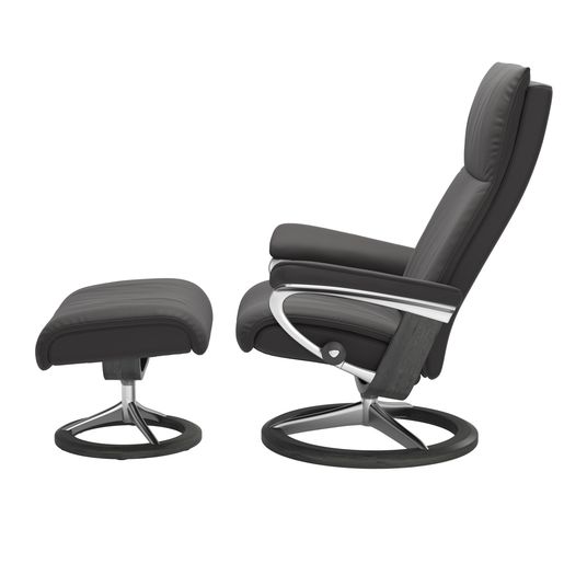 Stressless® Aura (M) Signature avec pouf