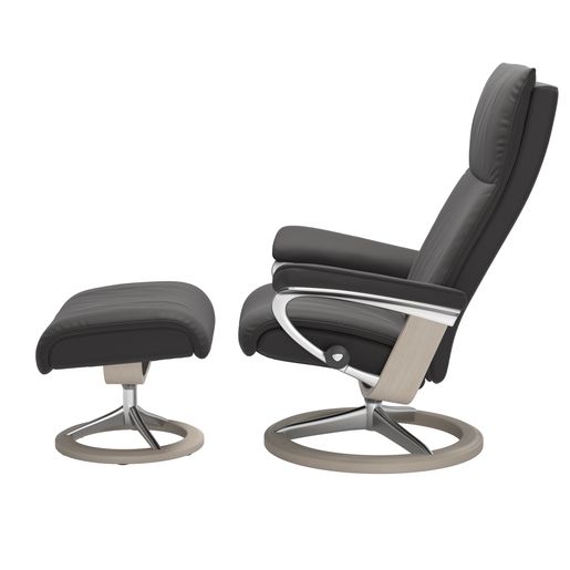 Stressless® Aura (M) Signature avec pouf