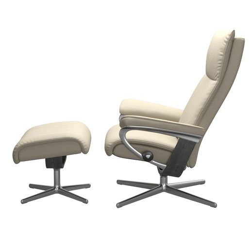 Stressless® Aura (S) Cross Sessel mit Hocker