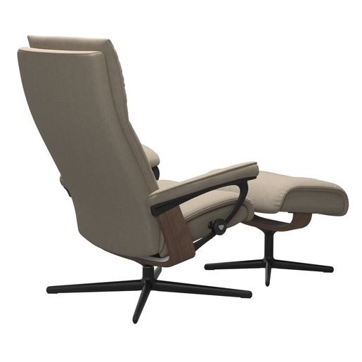 Stressless® Aura (S) Cross lenestol med krakk