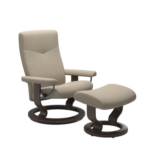 Stressless® Dover (L) Classic fåtölj med pall