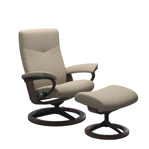 Stressless® Dover (L) Signature recliner with footstool
