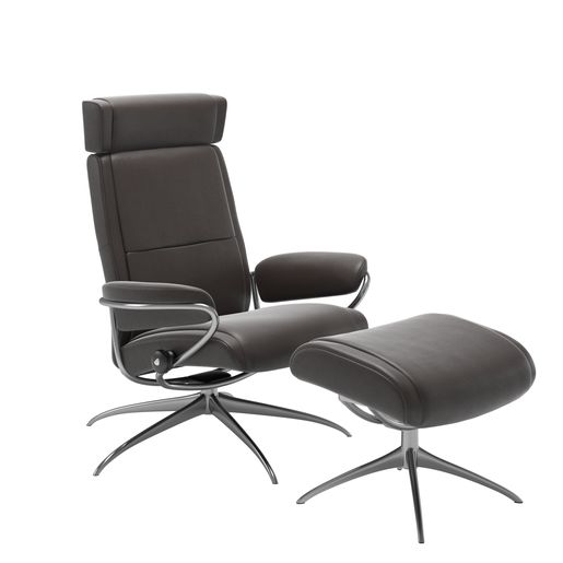 Stressless® Paris med justerbart nackstöd, med pall