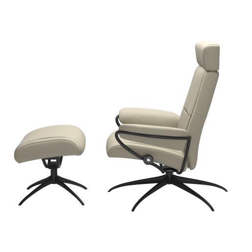 Stressless® Paris Star tuoli säädettävällä niskatuella ja rahi