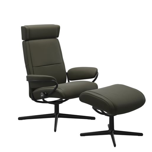 Stressless® Paris Cross Têtière ajustable avec repose pieds