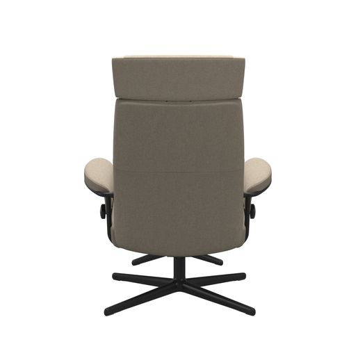Stressless® Paris Cross lenestol med regulerbar nakkestøtte og krakk