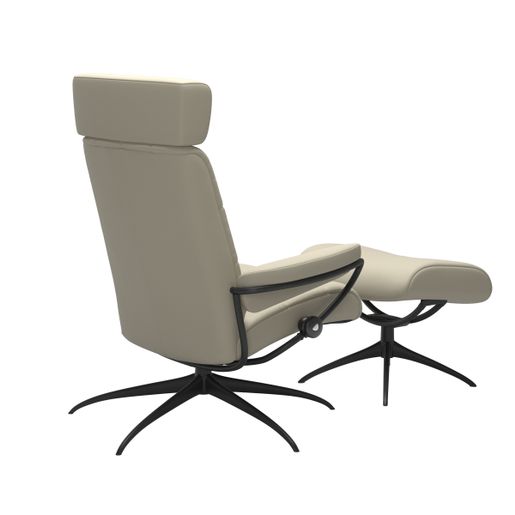 Stressless® London Star Têtière ajustable avec repose pieds