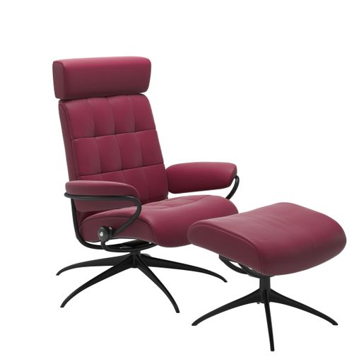 Stressless® London Star têtière ajustable avec pouf