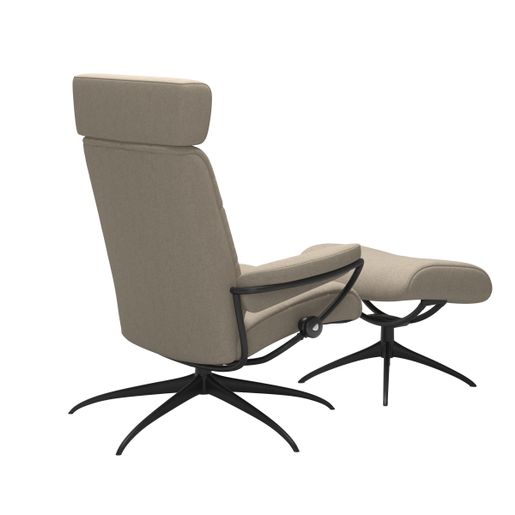 Stressless® London Star con reposacabeza ajustable con reposapiés
