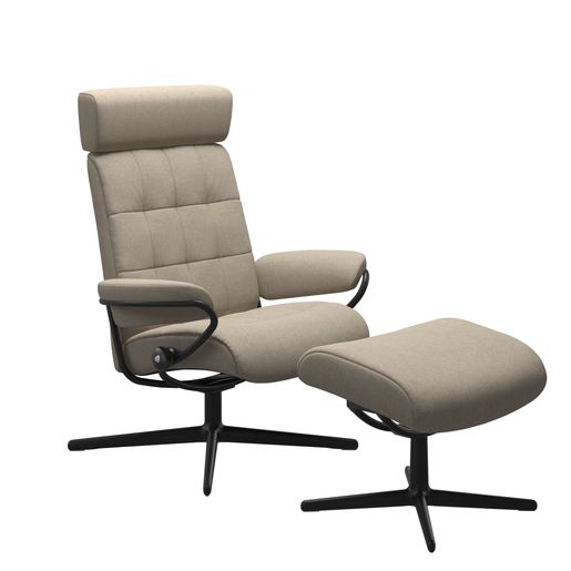 Stressless® London Cross Têtière ajustable avec repose pieds