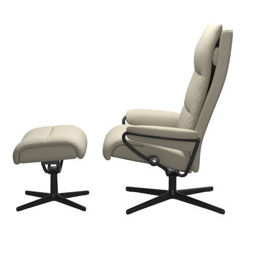 Stressless® Tokyo Cross Alto con poggiapiedi