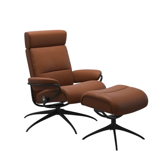 Stressless Tokyo met hoge rug in Paloma New Cognac leder