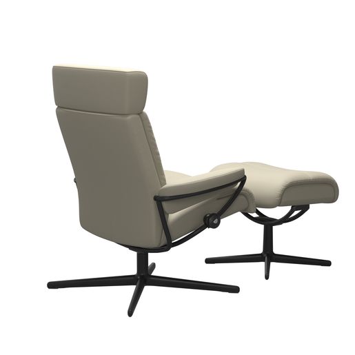 Stressless® Tokyo Cross basso con poggiatesta e poggiapiedi