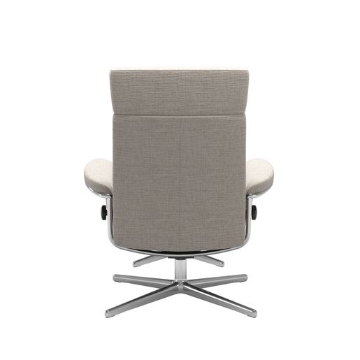 Stressless® Tokyo Cross lenestol med regulerbar nakkestøtte og krakk