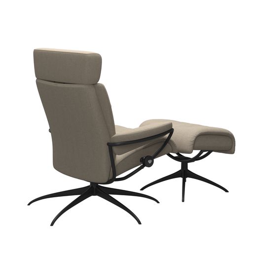 Stressless® Erik Star lenestol med regulerbar nakkestøtte og krakk