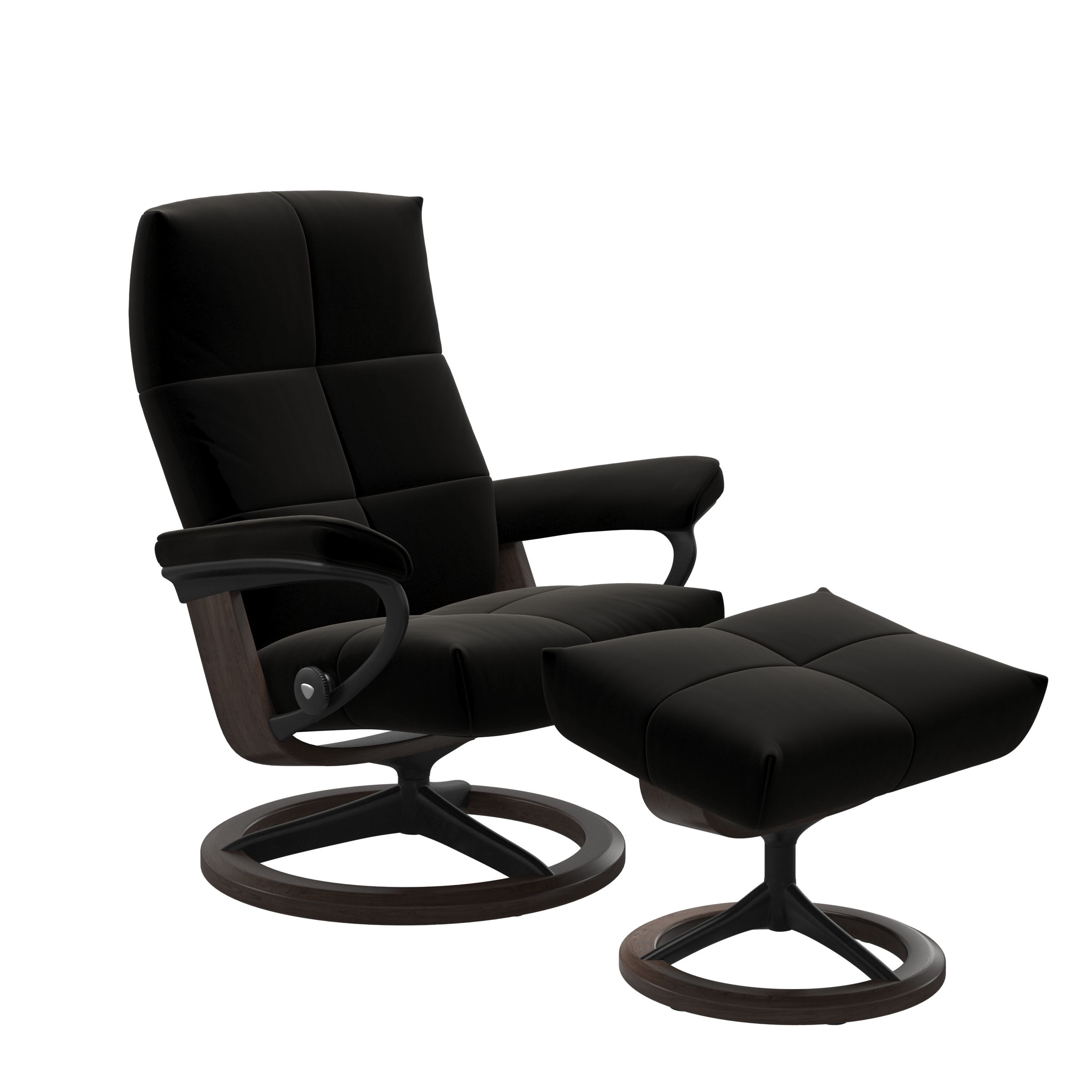 Stressless® David (S) シグニチャー オットマン付 | Recliners