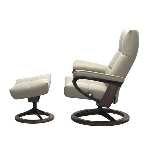 Stressless® David (M) Signature lenestol med krakk